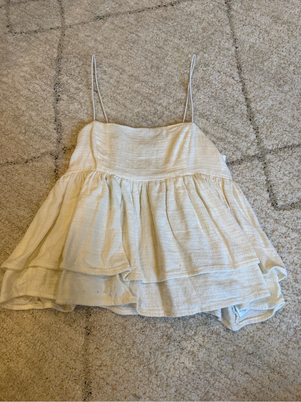 Urban Outfitters Cream Spaghetti-Strap Camisole Size SP